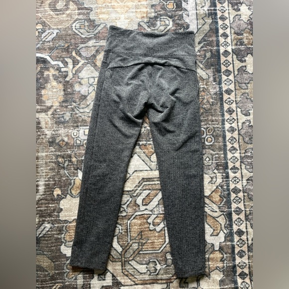 Athleta Black Herringbone Mercer Tight Mid Rise Stretch Pants - Picture 5 of 5